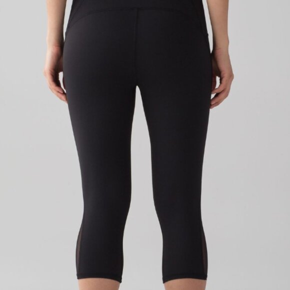Lululemon Train Times Crop (17") Black - Picture 1 of 6